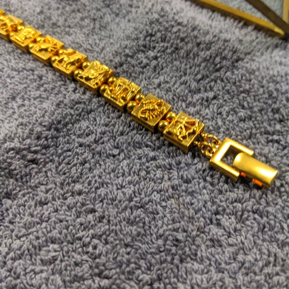 Vintage Monet 1970s Horoscope bracelet